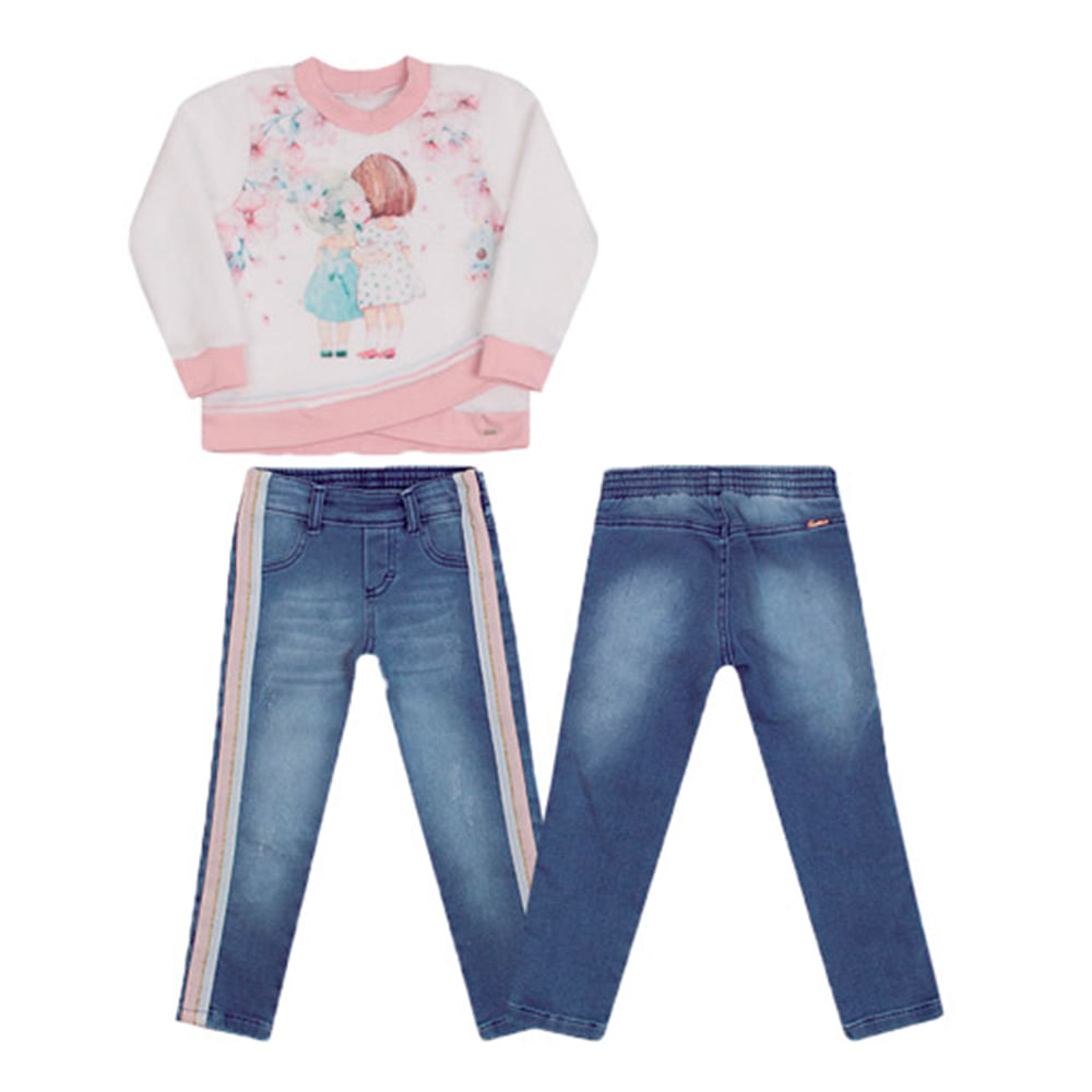 conjunto feminino jeans