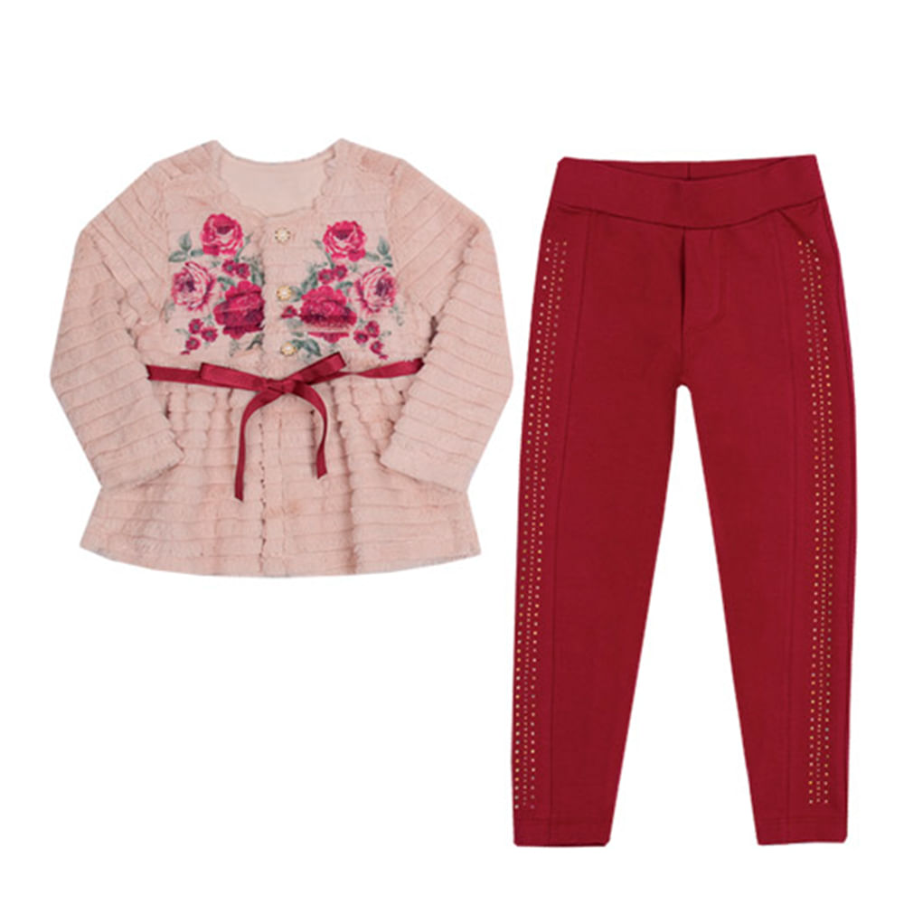 calça montaria marsala